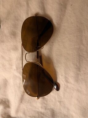 Aviator Sunglasses with Amber Brown Lenses